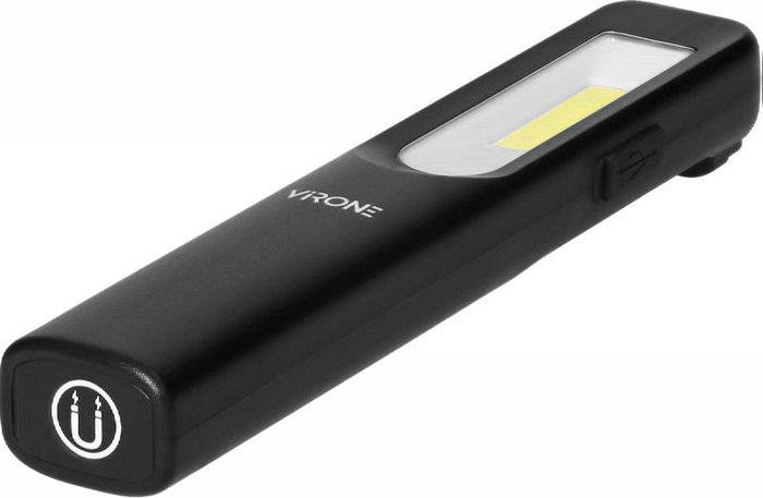 ORNO WL-2 Linterna LED de Taller con Batería Recargable 1200mAh, Clip e Iman