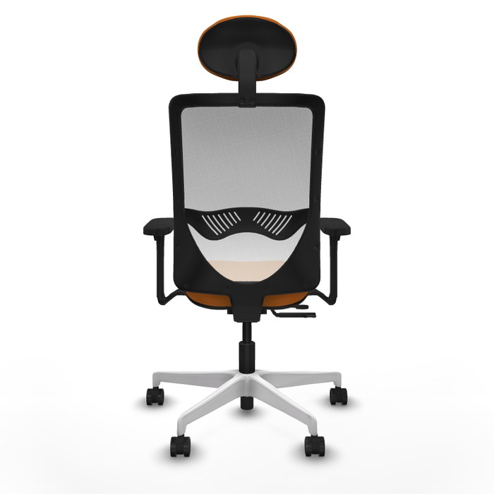 PIQUERAS Y CRESPO Silla de oficina Zulema Naranja y Blanco PIQUERAS Y CRESPO Silla de oficina Zulema Naranja y Blanco