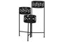 DKD Home Decor Macetero de Metal Negro LOFTCARTER