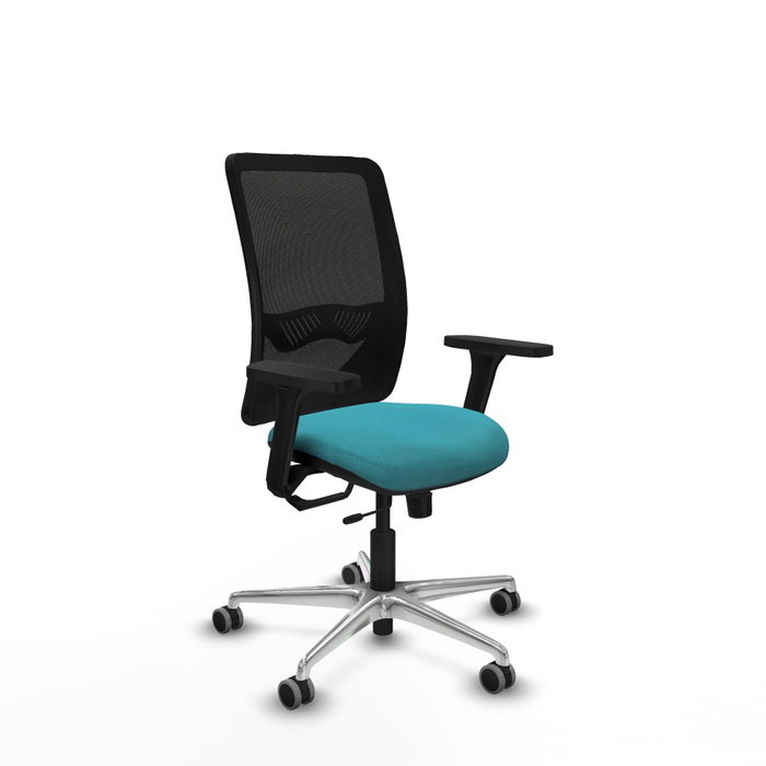PIQUERAS Y CRESPO Silla de oficina Zulema con mecanismo Sincro/Traslack, Turquesa y Negro PIQUERAS Y CRESPO Silla de oficina Zulema con mecanismo Sincro/Traslack, Turquesa y Negro