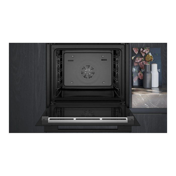 Siemens HB734G1B1 Horno Integrado Eléctrico iQ700 71 L 3600 W Negro A+ con Home Connect, Función Autolimpieza Hidrolítica y Control Táctil