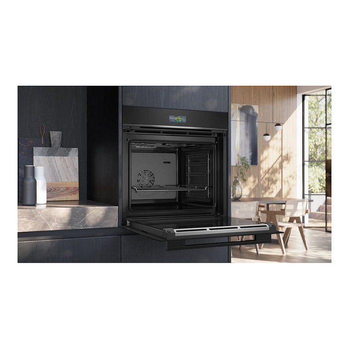 Siemens HB734G1B1 Horno Integrado Eléctrico iQ700 71 L 3600 W Negro A+ con Home Connect, Función Autolimpieza Hidrolítica y Control Táctil