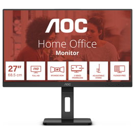 AOC Monitor Gaming 27" 27E3QAF, 16:9, 75Hz, Panel VA, HDMI + DisplayPort, Negro - Retail