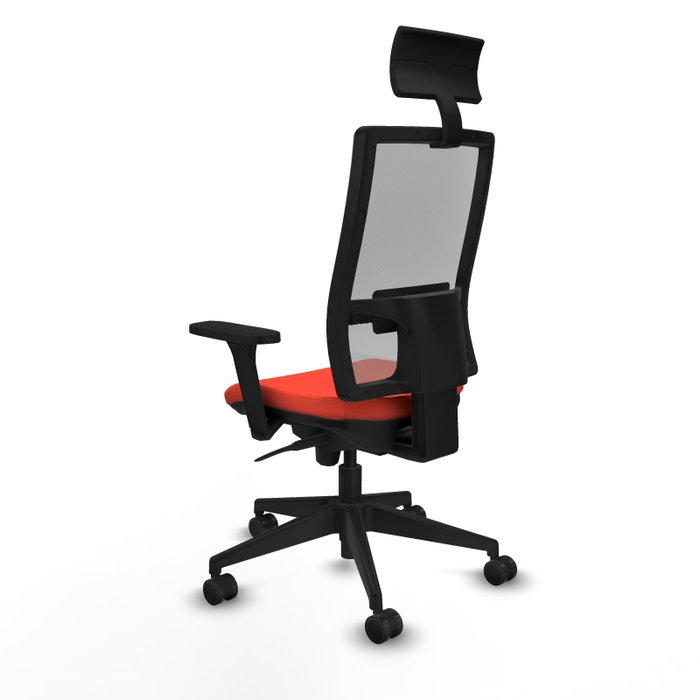 PIQUERAS Y CRESPO Silla de oficina Horna con mecanismo Sincro, Naranja oscuro y Gris PIQUERAS Y CRESPO Silla de oficina Horna con mecanismo Sincro, Naranja oscuro y Gris