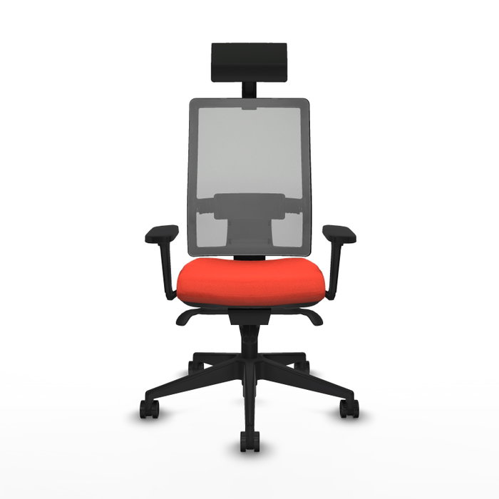 PIQUERAS Y CRESPO Silla de oficina Horna con mecanismo Sincro, Naranja oscuro y Gris PIQUERAS Y CRESPO Silla de oficina Horna con mecanismo Sincro, Naranja oscuro y Gris