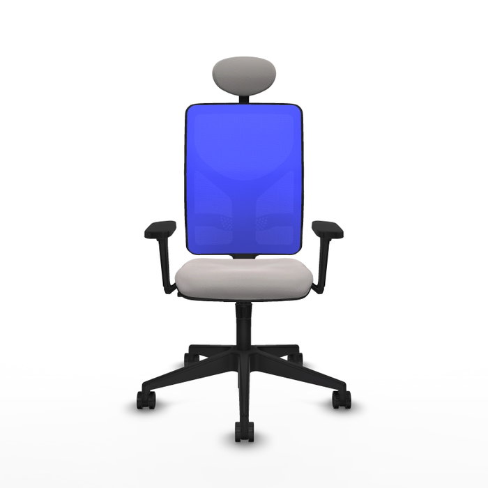 PIQUERAS Y CRESPO Silla de oficina Motilla con mecanismo Sincro, Azul y Blanco PIQUERAS Y CRESPO Silla de oficina Motilla con mecanismo Sincro, Azul y Blanco