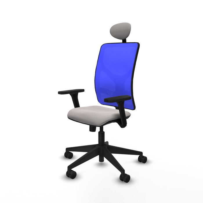 PIQUERAS Y CRESPO Silla de oficina Motilla con mecanismo Sincro, Azul y Blanco PIQUERAS Y CRESPO Silla de oficina Motilla con mecanismo Sincro, Azul y Blanco