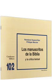 Manuscritos Biblia crítica textual, Roselyne Dupont-Roc - VERBO DIVINO