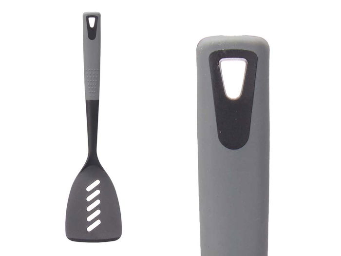 Kinvara Rasera Cocina 8 cm x 33 cm x 6 cm Plástico TPR PBT Gris Negro (Set de 24)