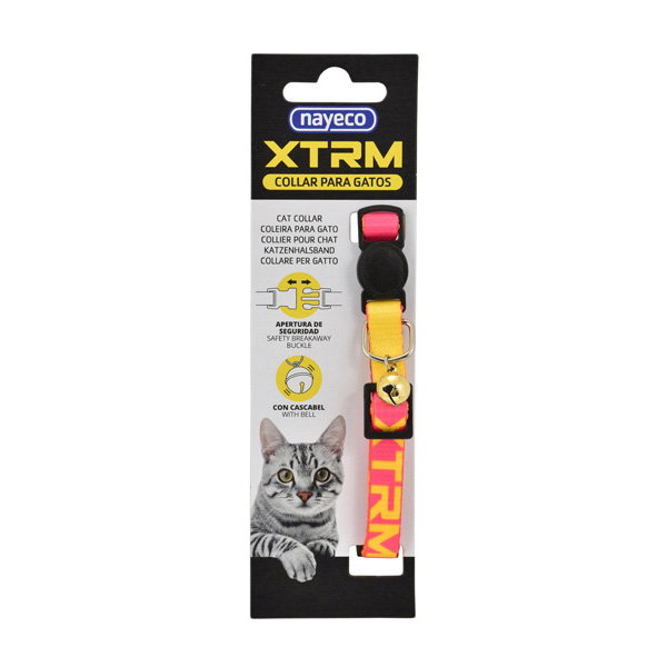 Nayeco Collar Gato X-Trm Neon Flash Fucsia (Set de 3)