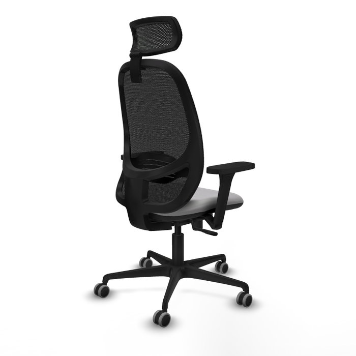 PIQUERAS Y CRESPO Silla de oficina Cilanco Gris claro con malla Negra PIQUERAS Y CRESPO Silla de oficina Cilanco Gris claro con malla Negra