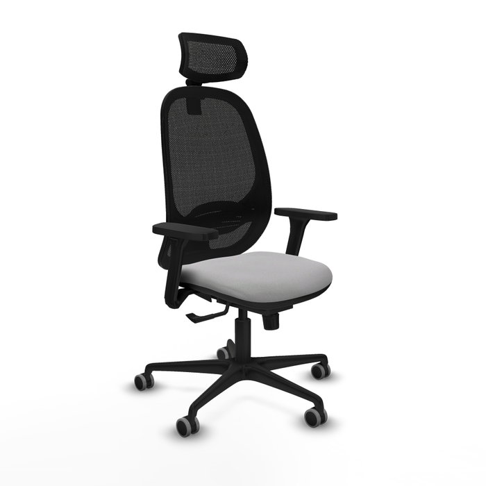 PIQUERAS Y CRESPO Silla de oficina Cilanco Gris claro con malla Negra PIQUERAS Y CRESPO Silla de oficina Cilanco Gris claro con malla Negra