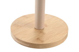 DKD Home Decor Chinalight 2025 Portarrollos Basicos Bambu Metal Beige Natural 15 x 34 x 15 cm (4 Unidades)