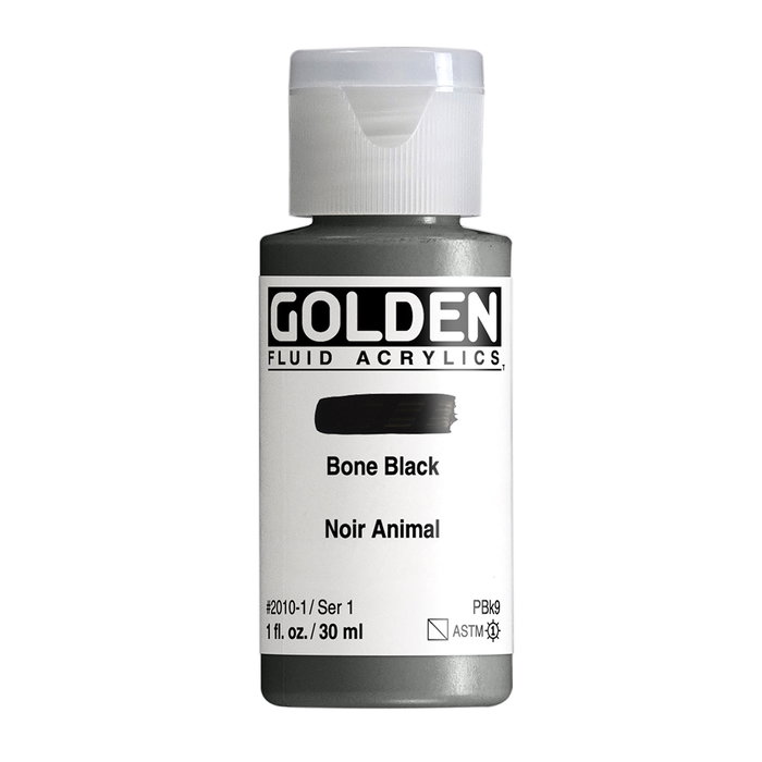 Golden Fluid Colores Acrílicos Negro De Hueso 30 ml Golden Fluid Colores Acrílicos Negro De Hueso 30 ml