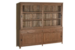 DKD Home Decor Vitrina Indo minimal 24 Item Home Natural 50 x 220 x 200 cm Teca Reciclada