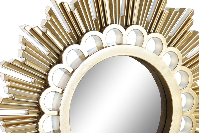 DKD Home Decor Reloj Set de 3 Piezas Blanco Dorado 2.5 x 25 x 25 cm