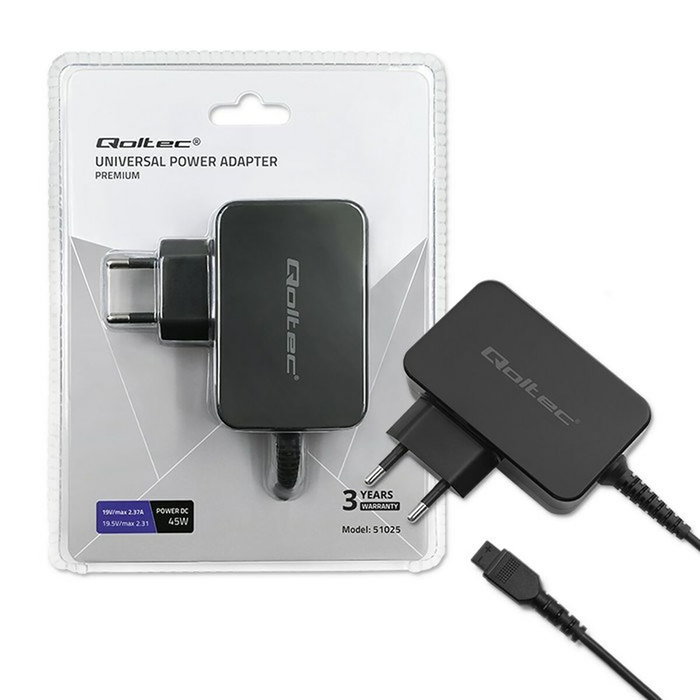 Cargador para Portátil Qoltec 51025 45 W Cargador para Portátil Qoltec 51025 45 W