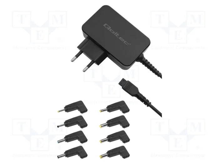 Qoltec Adaptador de Corriente Universal 45W con 8 Conectores Qoltec Adaptador de Corriente Universal 45W con 8 Conectores