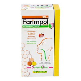 PINISAN Farimpol Direct Spray para Garganta 30ml con Propóleo y Extractos de Plantas Medicinales