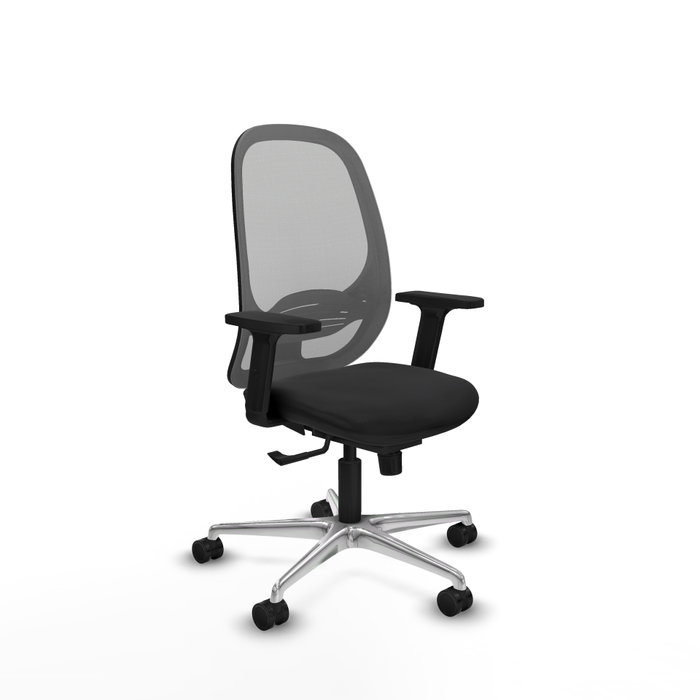 PIQUERAS Y CRESPO Silla de oficina Cilanco con mecanismo Sincro, Negro y Gris PIQUERAS Y CRESPO Silla de oficina Cilanco con mecanismo Sincro, Negro y Gris