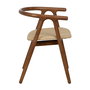 Silla Crema-Marrón Madera de Olmo 47 X 46 X 71 cm