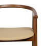 Silla Crema-Marrón Madera de Olmo 47 X 46 X 71 cm