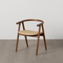 Silla Crema-Marrón Madera de Olmo 47 X 46 X 71 cm