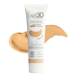 DHYVANA Eco Solar SPF30 Color Ámbar Honey con Ácido Hialurónico 50ml Protección Solar Mineral para Pieles Sensibles