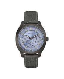 Guess W0660G2 con esfera azul y correa gris