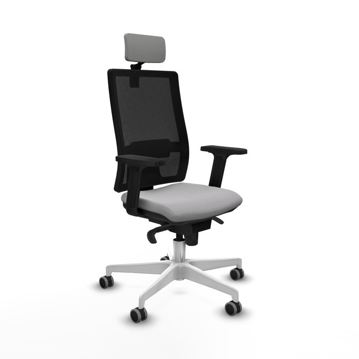 PIQUERAS Y CRESPO Silla de oficina Horna Gris claro con mecanismo Sincro PIQUERAS Y CRESPO Silla de oficina Horna Gris claro con mecanismo Sincro