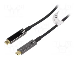 DIGITUS Cable Óptico Activo USB 3.1 USB-C a USB-C 10m Negro