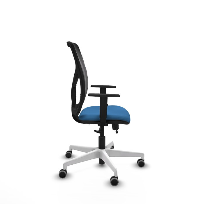 PIQUERAS Y CRESPO Silla de oficina Motilla con mecanismo Sincro/Traslack Azul claro
