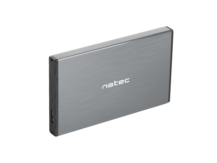 Natec Caja Externa para Disco Duro 2.5" Rhino Go, USB 3.0 y SATA, Color Gris