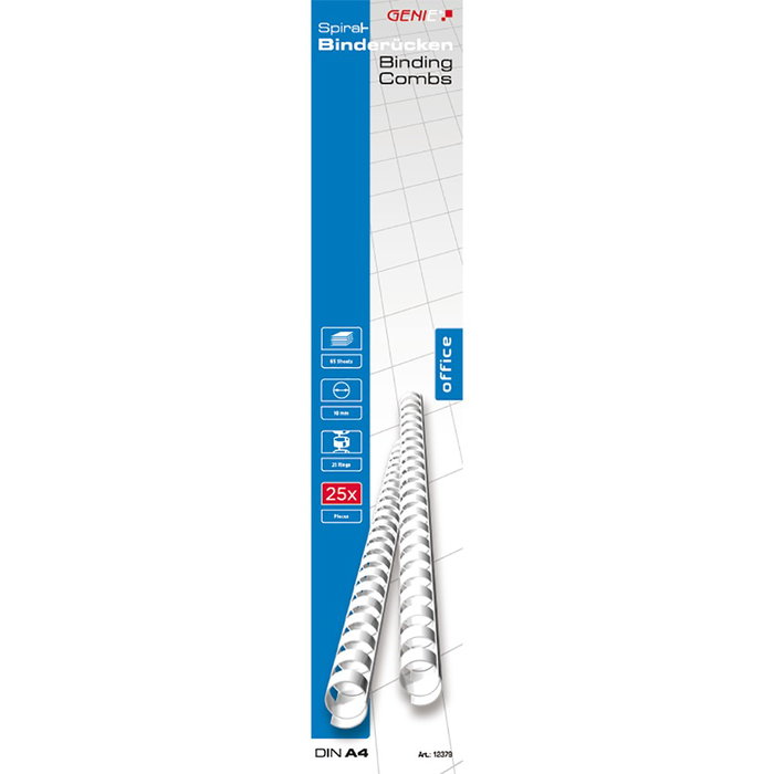 Genie 12379 carpeta para encuadernado y accesorio peine de encuadernaciÓn