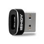 Lindy Adaptador USB 2.0 de USB-C a USB-A Negro 41884