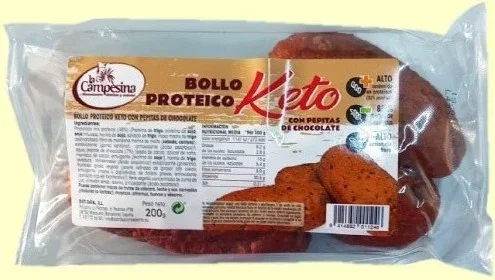 LA CAMPESINA Bollo Proteico Keto Con Pepitas De Chocolate 200gr
