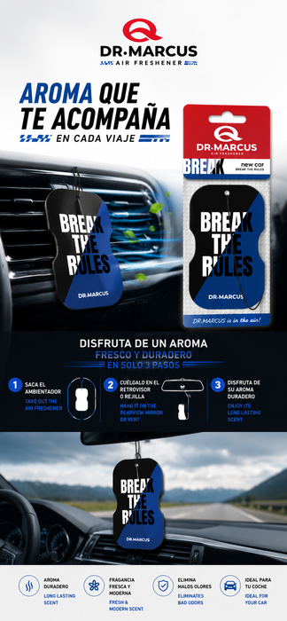 Drmarcus Ambientador Break The Rules New Car
