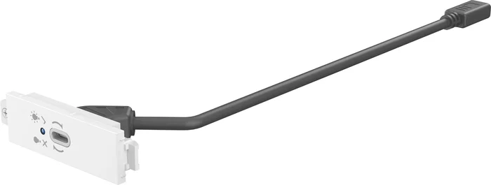 Vision Toma de Corriente con USB-C blanco TC3 USBCFF USB 3.2 Gen 1 (3.1 Gen 1) Cable 0.2 m