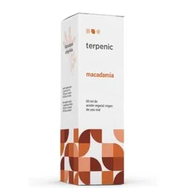 TERPENIC Aceite de Macadamia Virgen BIO 60 ml - Prensado en Frío - Para Piel Seca y Sensible y Acondicionamiento Capilar