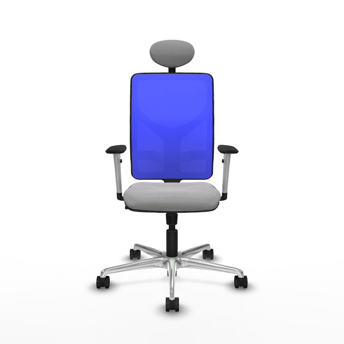 PIQUERAS Y CRESPO Silla de oficina Motilla con mecanismo Sincro, Gris claro y Azul PIQUERAS Y CRESPO Silla de oficina Motilla con mecanismo Sincro, Gris claro y Azul