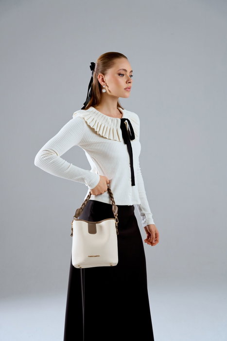 Vince Camuto Bolso Venice Beige Mink Piel de Polivinilo Vince Camuto Bolso Venice Beige Mink Piel de Polivinilo