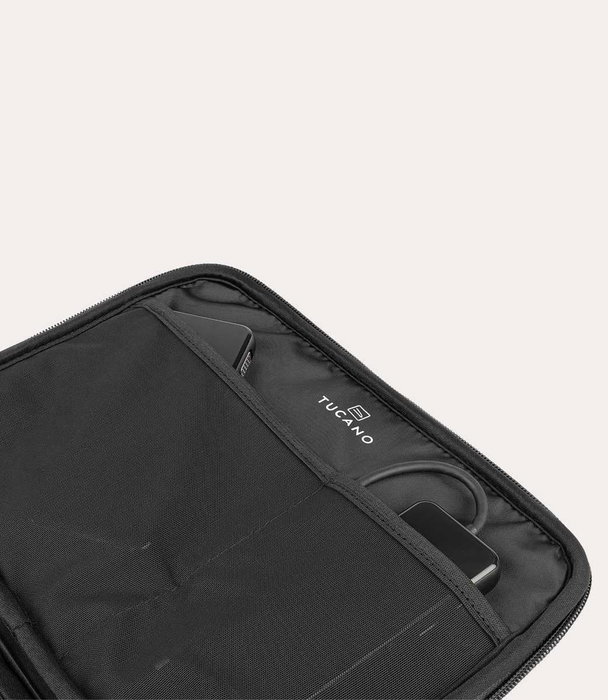 Tucano BFMCO-BK Estuche Organizador de Cables Universal, Negro, Plástico, 1 Pieza