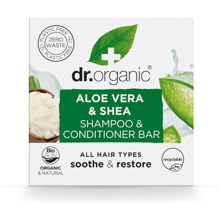 DR ORGANIC Champú y Acondicionador Sólido Aloe Vera y Karité