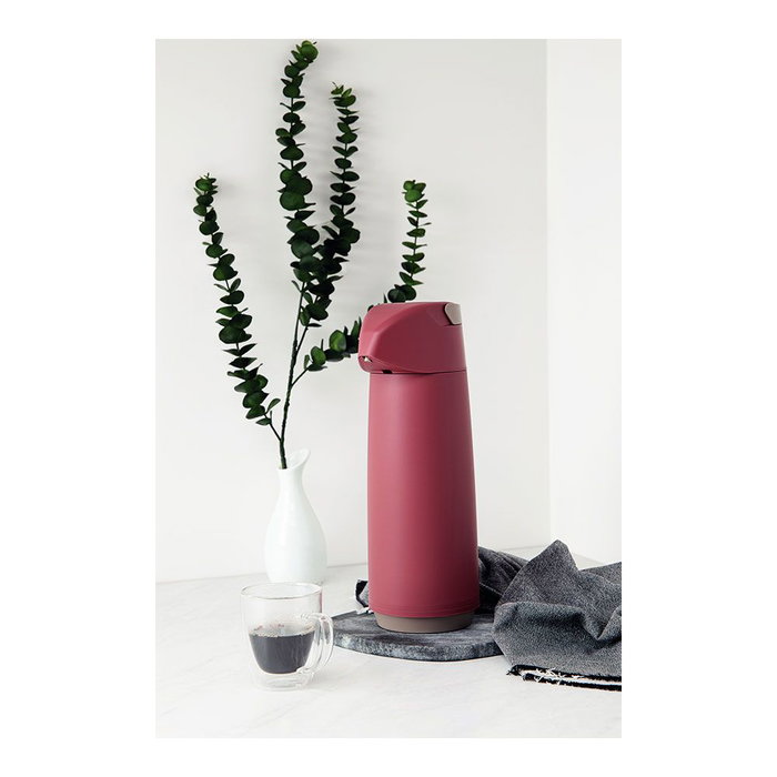 Tramontina Termo con sifón Exata Granate 1,8 L Polipropileno y Cristal