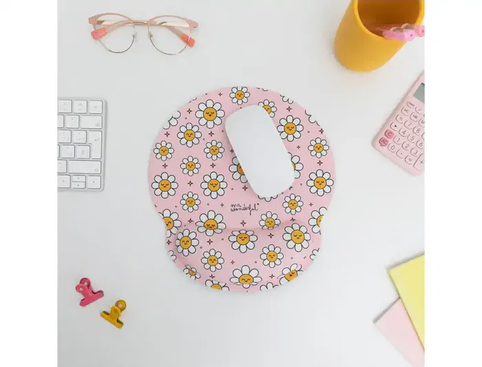 Mr Wonderful Alfombrilla de Ratón Ergonómica de Gel con Reposamuñecas Antideslizante y Bordes Reforzados 250x230 mm