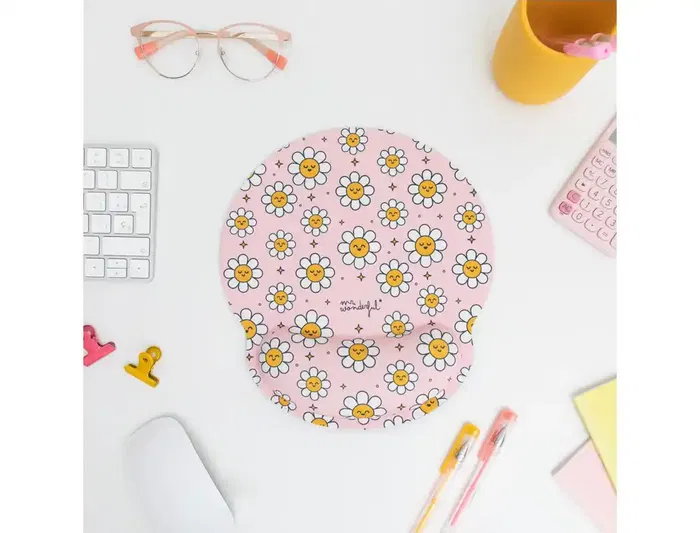 Mr Wonderful Alfombrilla de Ratón Ergonómica de Gel con Reposamuñecas Antideslizante y Bordes Reforzados 250x230 mm