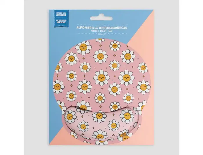 Mr Wonderful Alfombrilla de Ratón Ergonómica de Gel con Reposamuñecas Antideslizante y Bordes Reforzados 250x230 mm
