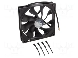 Akasa Ventilador Axial 140x140x25mm 12VDC Negro