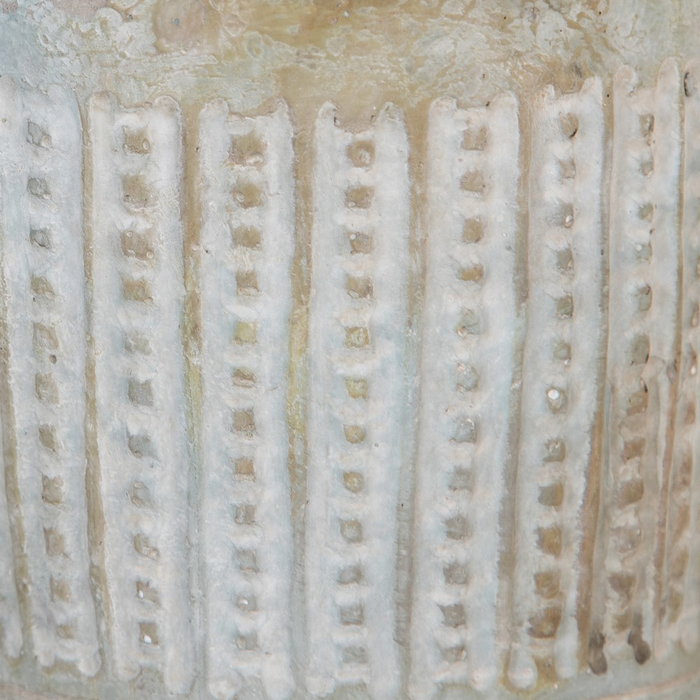 Macetero Cemento Decoración 14 X 14 X 19,50 cm (Set de 2)