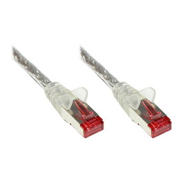 Good Connections Cable de red Patchkabel Cat.6 S/FTP PiMF PVC 250MHz Transparente 0,25m